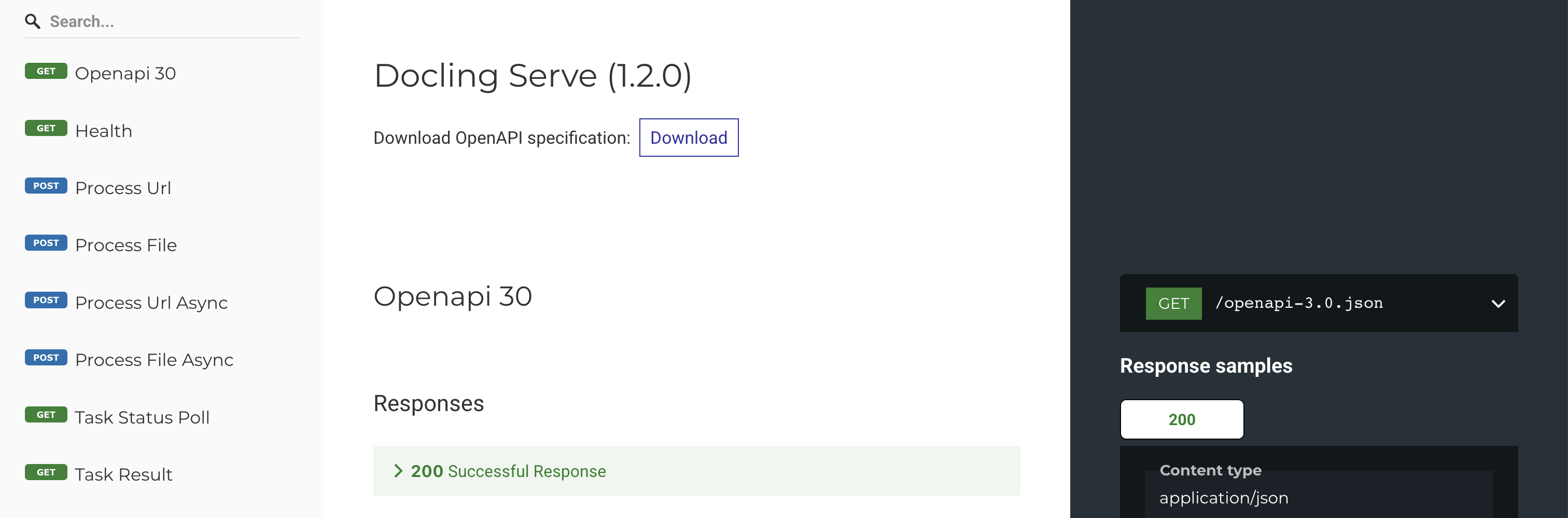 API documentation